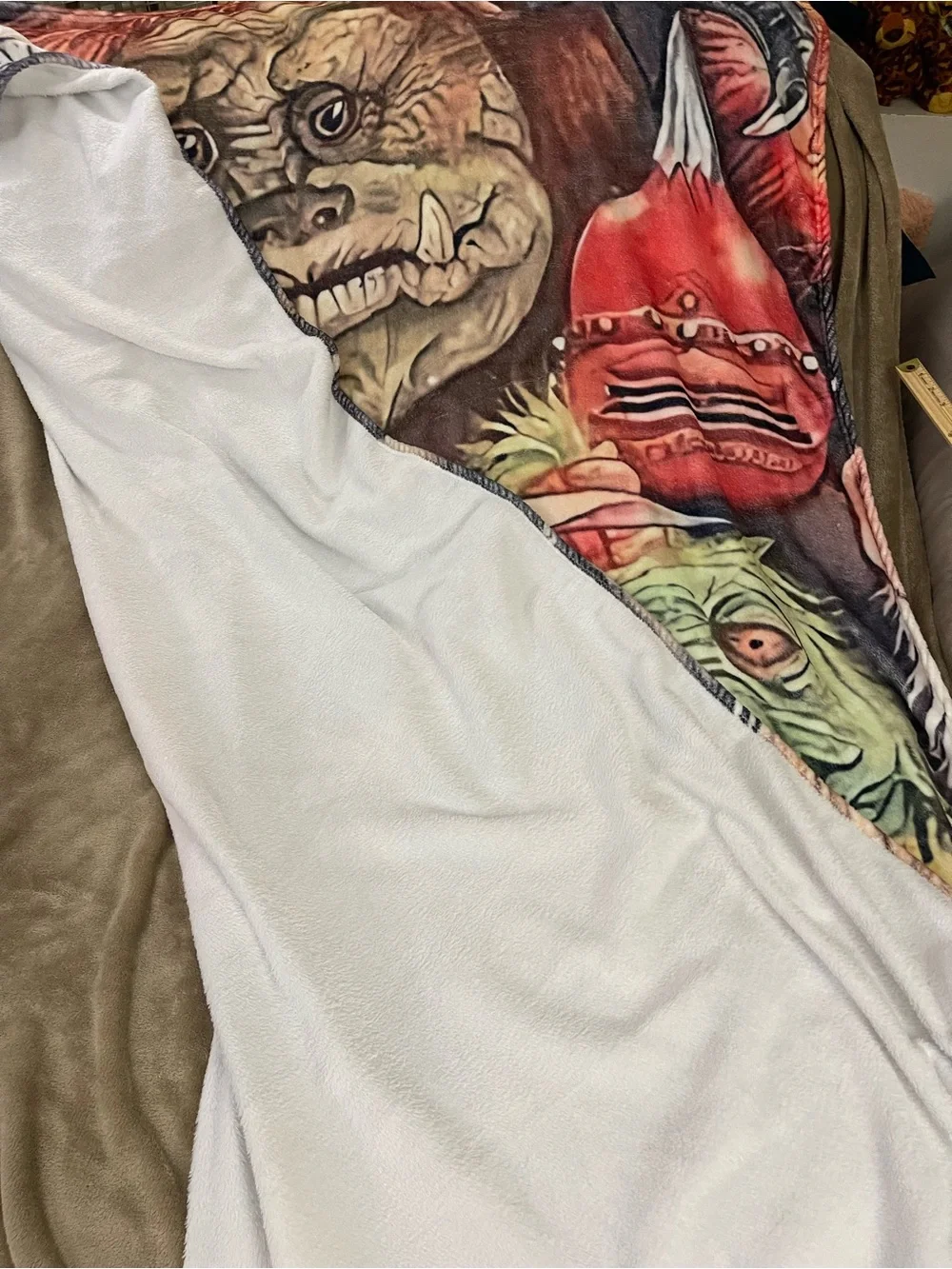 Themed “86 Labyrinth Movie Plush Silky Soft Flannel Throw - 60” X 79”